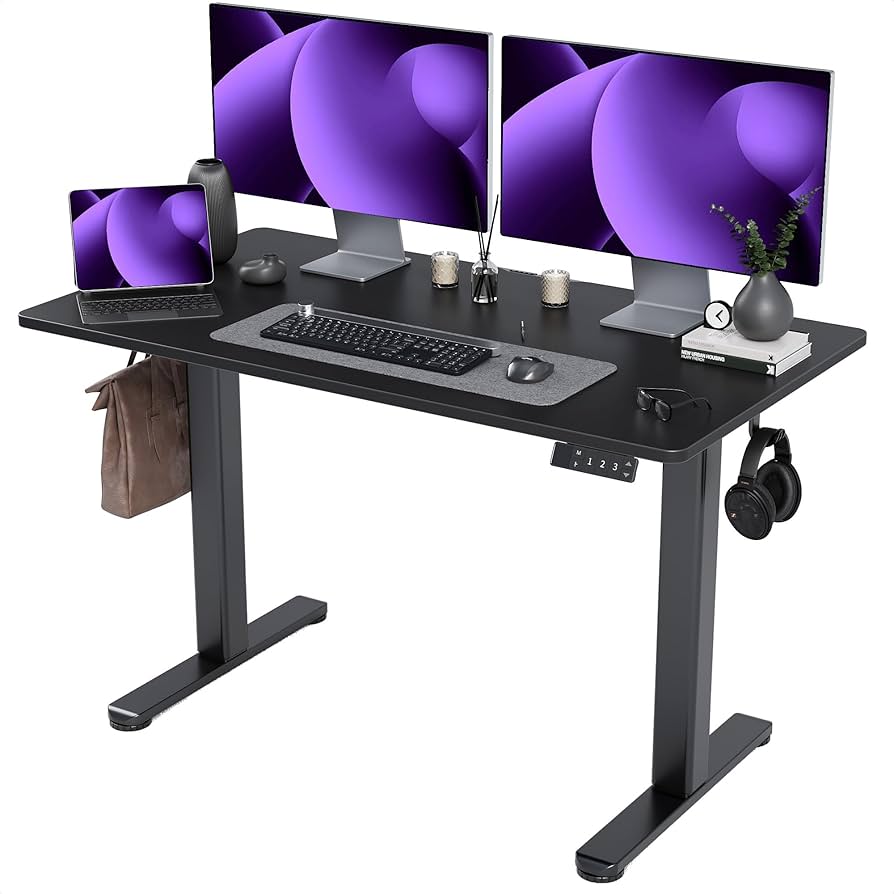 Amazon | Claiks 昇降デスク 電動 一枚板 幅118cm*奥行き60cm
